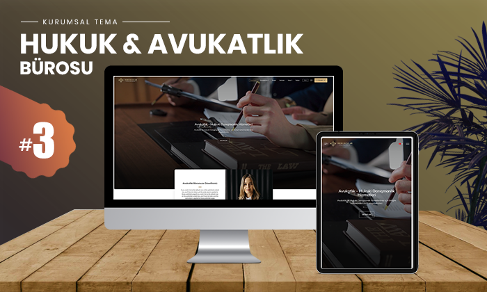 Hukuk & Avukatlık Bürosu Teması #3